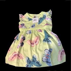 Tea collection wrap front baby dress